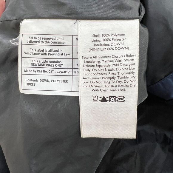 Eddie Bauer EB650 Mens XL Blue‎ Down Puffer Vest Outdoors Hiking Utility Commute - Picture 4 of 8